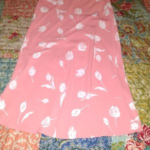 Pastel pink Midi Skirt